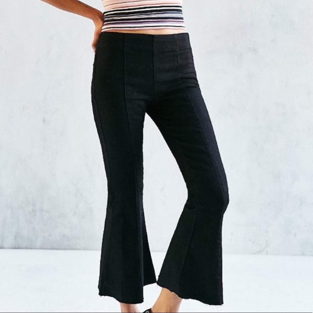 BDG cropped flare black jeans NWT